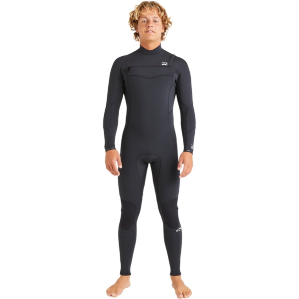 2026 Billabong Da Uomo Absolute Natural 3/2mm Chest Zip Muta ABYW100257 - Black
